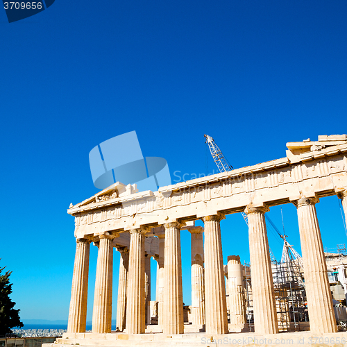 Image of statue acropolis athens   place  and  historical    in greece th