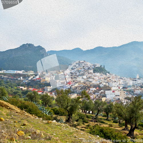 Image of old city in morocco africa land home and landscape valley
