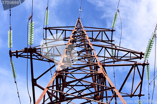 Image of High-voltage electric tower