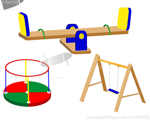 Image of swing carrousel for children