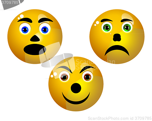 Image of three smiley