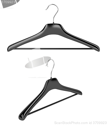 Image of Coat hangers isolated on white