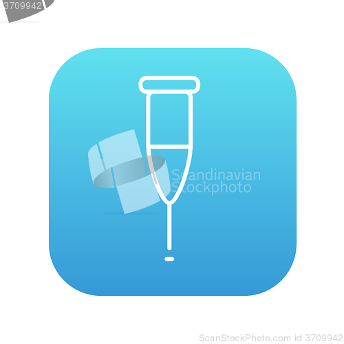 Image of Crutch line icon.