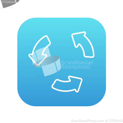 Image of Replay button line icon.