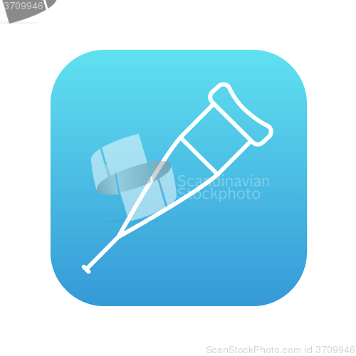 Image of Crutch line icon.