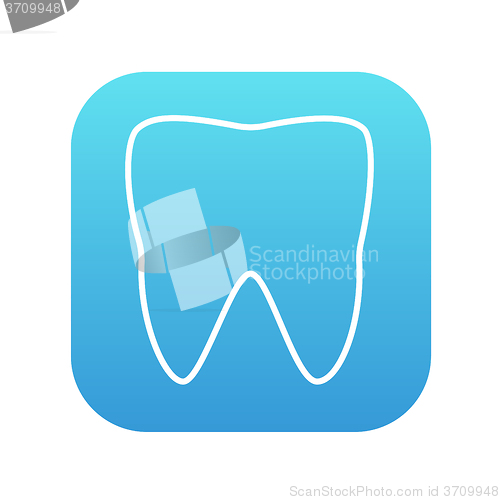 Image of Tooth line icon.