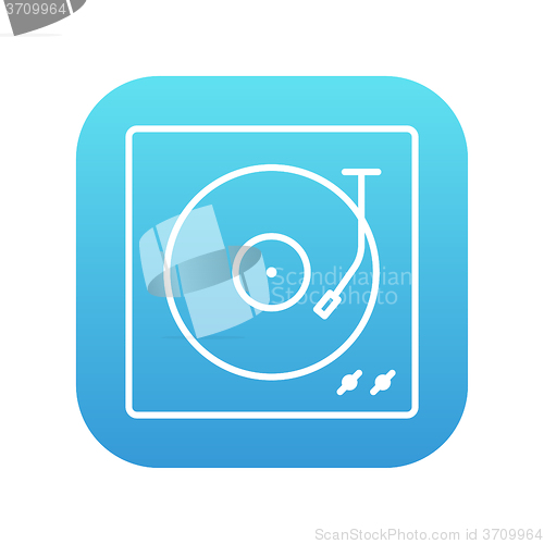 Image of Turntable line icon.