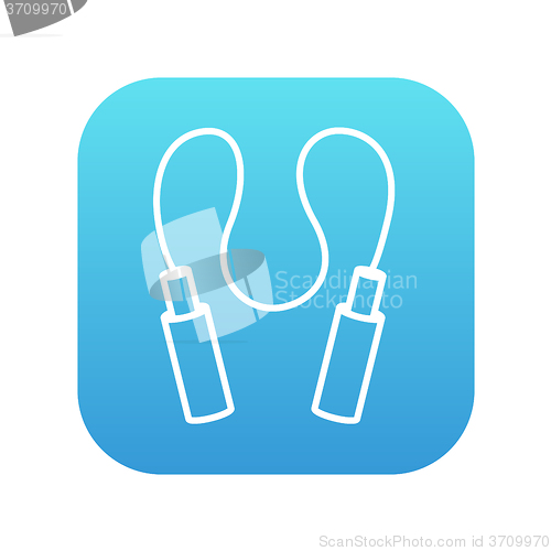 Image of Jumping rope line icon.