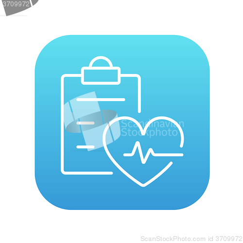 Image of Heartbeat record line icon.