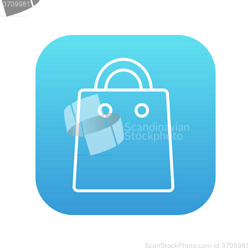 Image of Shopping bag line icon.