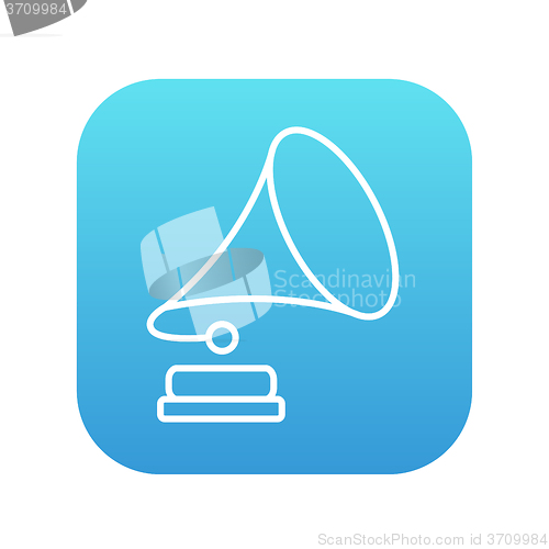 Image of Gramophone line icon.