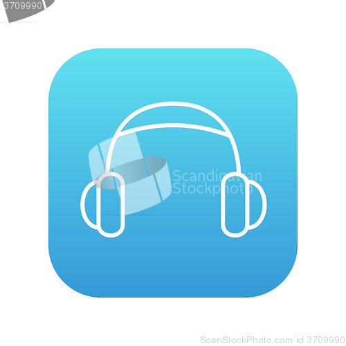 Image of Headphone line icon.