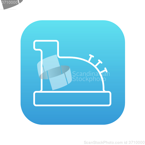 Image of Cash register machine line icon.