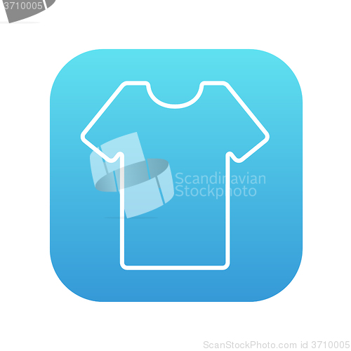 Image of T-shirt line icon.