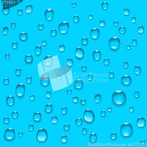Image of transparent water drops