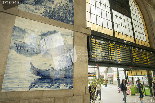 Image of EUROPE PORTUGAL PORTO TRAIN STATION SAN BENTO