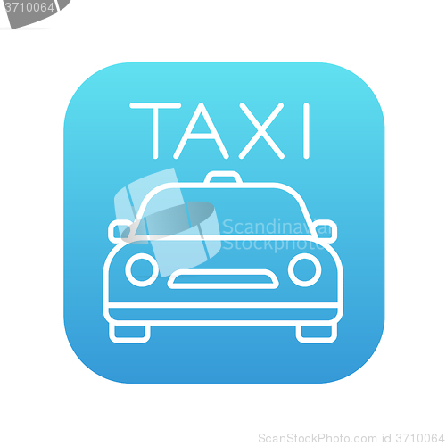 Image of Taxi line icon.