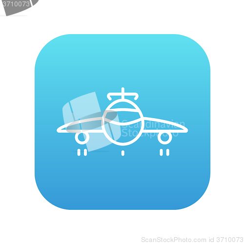 Image of Airplane line icon.