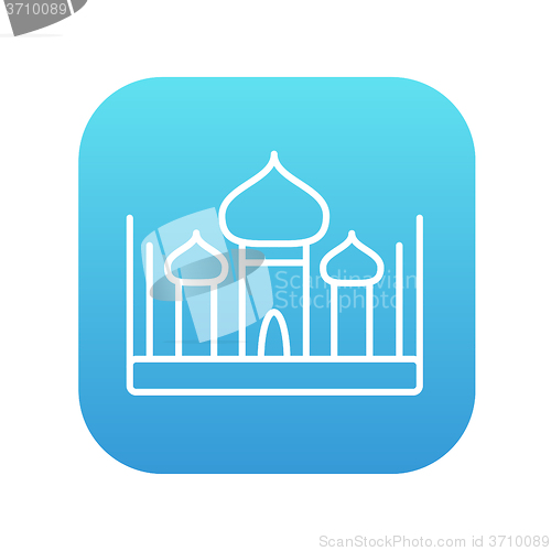 Image of Mosque line icon.