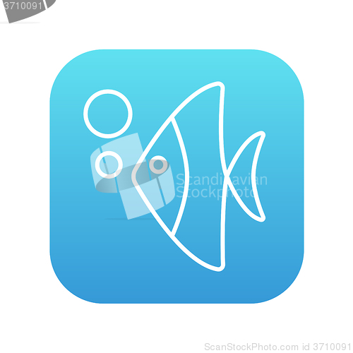 Image of Fish under water line icon.