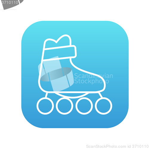 Image of Roller skate line icon.