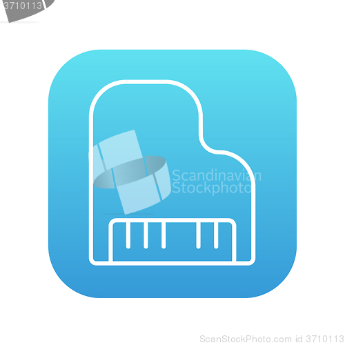 Image of Piano line icon.