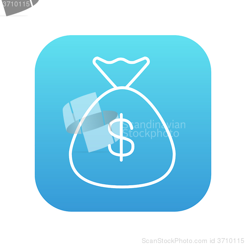 Image of Money bag line icon.