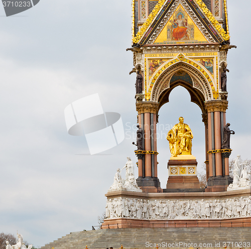 Image of albert monument in london england kingdome and old construction