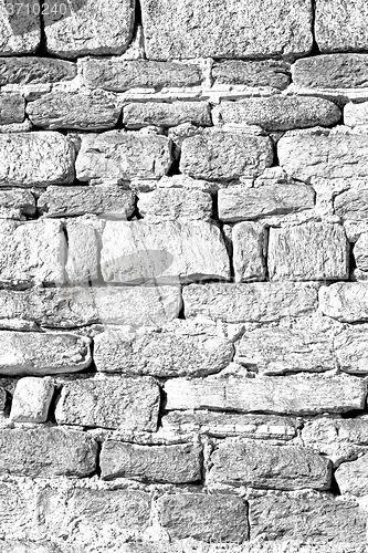 Image of italy  and cracked  step   brick in    old wall texture material