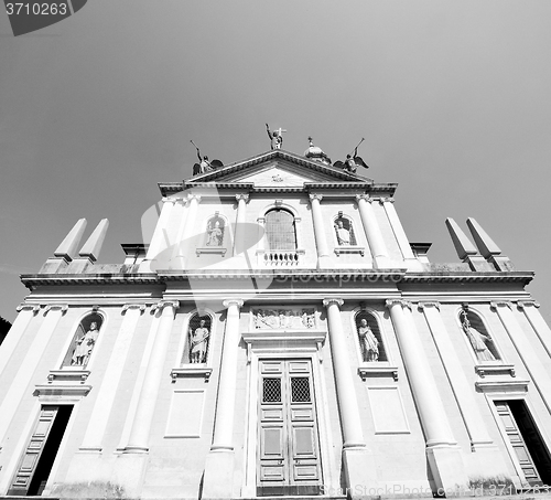 Image of medieval old architecture in italy europe milan religion       a