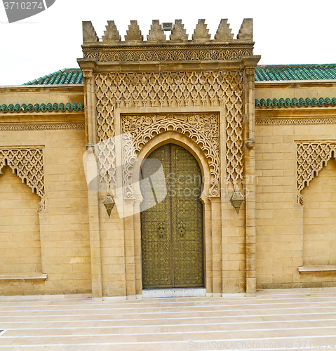 Image of the   chellah  in morocco africa  old roman door