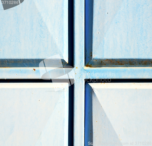 Image of blue hinges      rusty      morocco in africa the old wood  faca