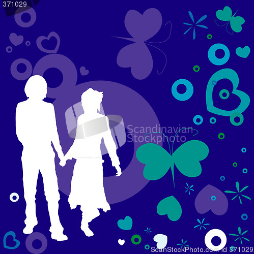 Image of couple, valentine design