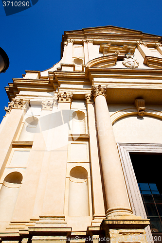 Image of building old architecture in italy europe milan 