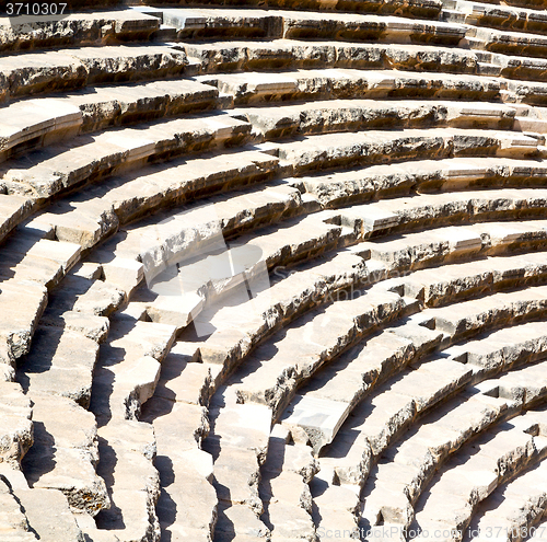 Image of in turkey europe aspendos the old theatre abstract texture of st
