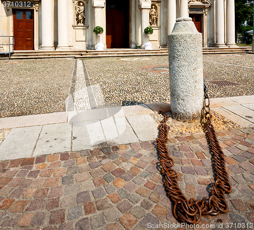 Image of building old architecture in italy europe milan religion       a
