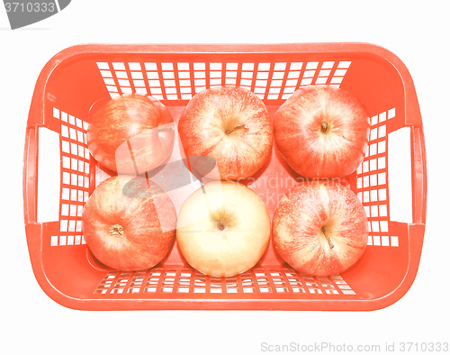 Image of Retro looking Red Apples