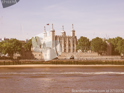 Image of Retro looking Tower of London