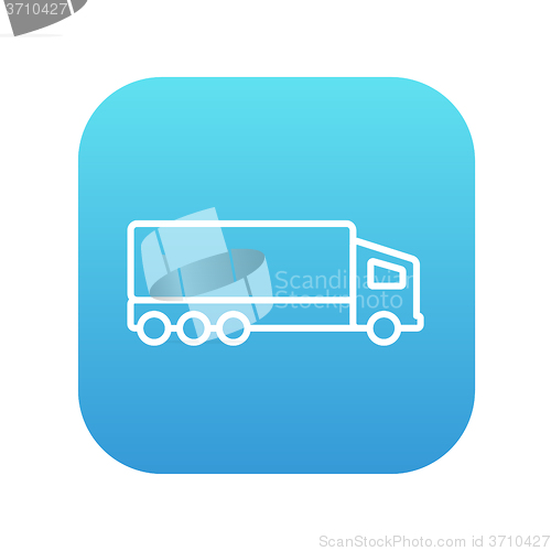 Image of Delivery truck line icon.