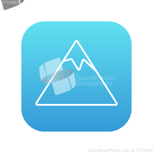 Image of Mountain line icon.