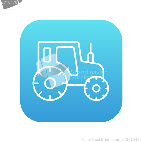 Image of Tractor line icon.