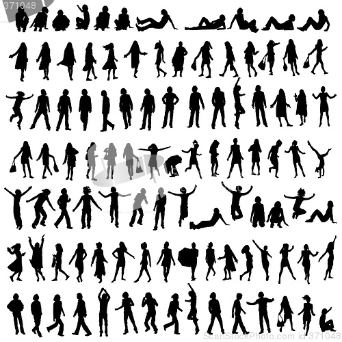 Image of 100 silhouettes