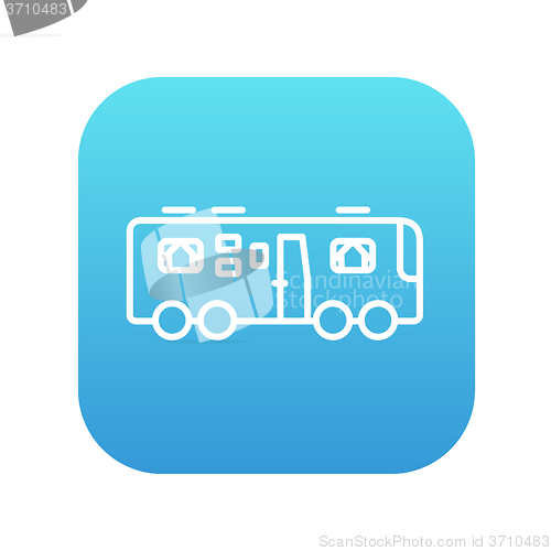 Image of Motorhome line icon.