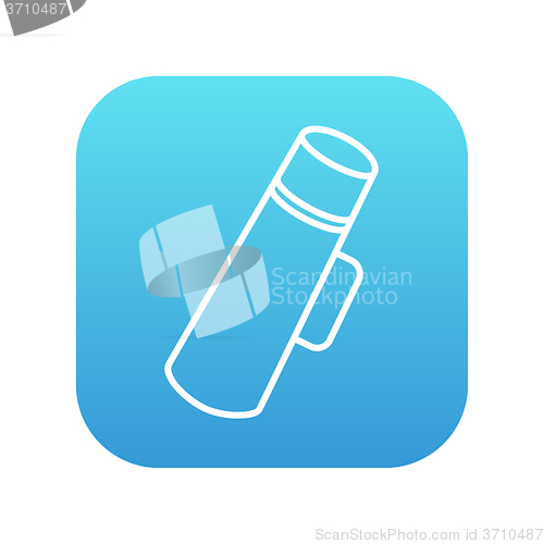 Image of Thermos line icon.