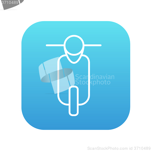 Image of Scooter line icon.