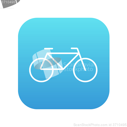 Image of Bicycle line icon.