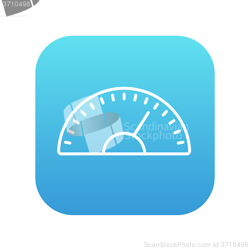 Image of Speedometer line icon.