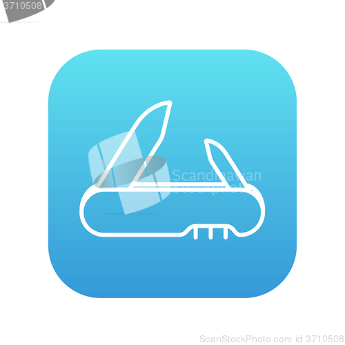 Image of Jackknife line icon.