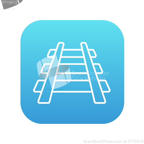 Image of Railway track line icon.