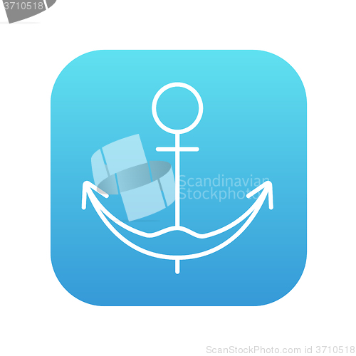 Image of Anchor line icon.